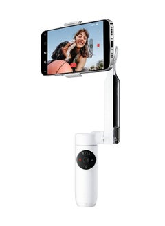 Buy Insta360 Flow Al-Powered Smartphone Gimbal Stabilizer with 3-Axis Stabilization Deep Track 3.0 1-Step Rapid Deploy Built-In Selfie Stick & Tripod Smart Wheel Control - White in UAE