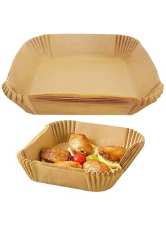Buy 50 Sheets Air Fryer Disposable Baking Sheets, Air Fryer Paper Trays in UAE