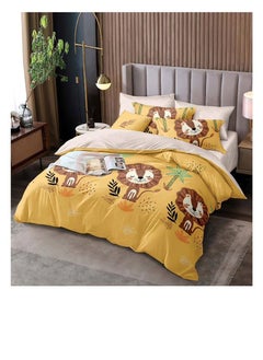 Buy 4 Pieces Set Cartoon Character Single Size Comforter Set 160 X 210 Cm Fitted Sheets Size 120 X 200cm in UAE