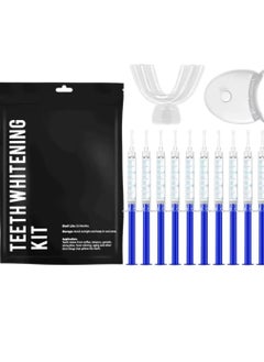 Buy Teeth Whitening Kit with LED Light with 10 Professional Teeth Whitening Gel and 2Pcs Moldable Tray Non Sensitive Fast Teeth Whitener Set in UAE