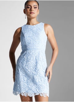 Buy Lace Zip Detail Dress in Saudi Arabia