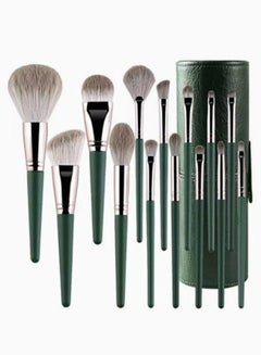 Buy 14-Piece Make Up Brush Set Green in UAE