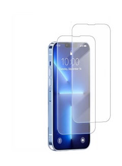 Buy iPhone 13 Pro Max Screen Protector 2Piece Tempered Glass Screen Protector For iPhone 13 Pro Max Clear in UAE