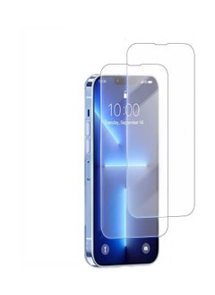 اشتري iPhone 13 Pro Max Screen Protector 2Piece Tempered Glass Screen Protector For iPhone 13 Pro Max Clear في الامارات