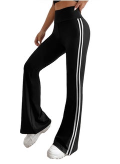 Buy Sport Leggings Pants – Flared Leg – Side Stripe in Egypt