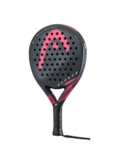 Buy Zephyr Padel Racket | Black/Pink | Round Shape | Fiberglass Surface | 350 Grams in Saudi Arabia