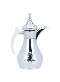 Buy Haila silver thermos, embossed with transparent handle, 1 liter in Saudi Arabia