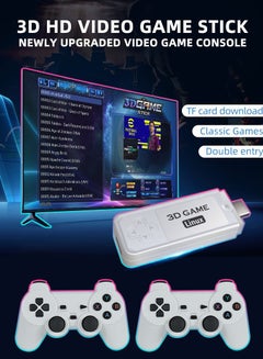 Buy Y6 game console with two controllers, 64GB, 4K TV stick. Can be connected to home TV, HDMI high-definition PSP simulator 2.4G in Saudi Arabia