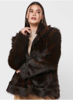 اشتري Fur Detail Jacket في الامارات