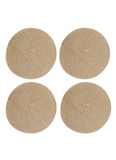 اشتري Creative Tops 38Cm Jute Placemats Natural Hessian Round Table Mats في الامارات