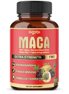 Buy Maca 7 In 1 Made With 7 Natural Ingredients 8050 MG Extra Strength - 90 Capsules in Saudi Arabia