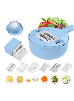 Buy Jeslon vegetable mandoline slicer  10 in 1 vegetable spiralizer cutter and shredder  kitchen multipurpose julienne grater with guard and egg white separator  low carb meals veggie & food dicer in Saudi Arabia