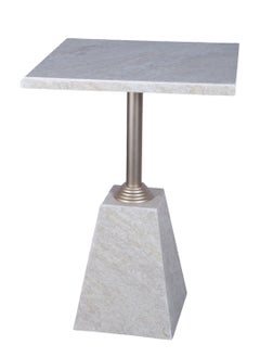 Buy Marble alternative reception table 35x35x56 cm in Saudi Arabia