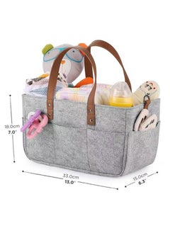 Buy Baby diaper box organizer, portable diaper storage bag with removable divider in Saudi Arabia