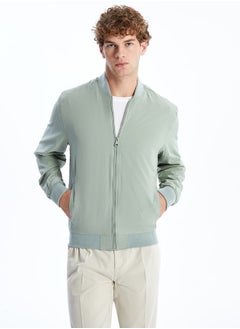 Buy Standard Fit College Neck Men's Bomber Coat in Egypt