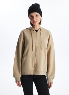 اشتري Hooded Oversized Women's Zip-Up Sweatshirt في مصر