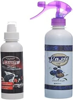 اشتري Lavi ND352 Bundle Of Car Air Freshner, 460ML, Berry Scent With Car Dashboard Polish, 250ML With Perfect Design, Premium And Eco-Friendly Material - Multi Colour في مصر