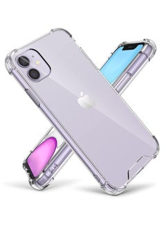 Buy iPhone 11 Case, Shock Absorption, Anti-Scratch, Support Wireless Charging (Clear) in Saudi Arabia