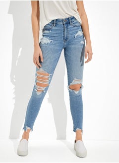 اشتري AE Ne(x)t Level Ripped High-Waisted Jegging Crop في الامارات