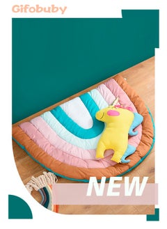 اشتري Rainbow Baby Play Mat Floor Crawling Rug Children Kids Playmat Carpet Baby Blanket في الامارات