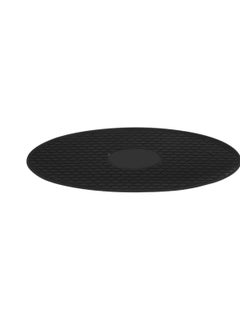 Buy Oval Silicone Anti-Skid Mat for Car Dashboard Black in UAE