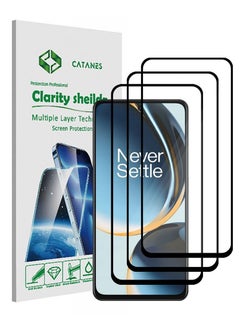 اشتري 3 Pack For OnePlus Nord N30 Screen Protector Scratch and Shatter Resistant Anti Bubble HD Clear Film في الامارات