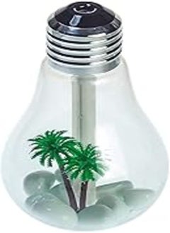 Buy Automatic shut-off 10+ hours use colorful usb mini desktop led bulb humidifier lights - 400ml in Egypt