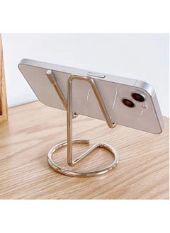 اشتري Generic Cell Phone Stand Holder for Desk,Cute Metal Rose Gold Cell Phone Stand,Compatible with All Mobile Phones,iPhone,Switch,iPad, Luxurious Modern,simple metal Mobile Phone Bracket في الامارات