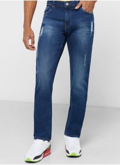 Buy Slim Fit Distress Jean in UAE