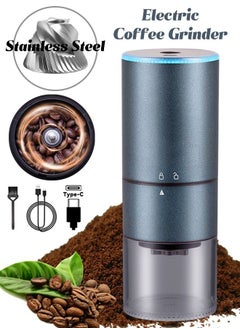 Buy Electric Coffee Grinder - Stainless Steel Conical Burr - USB Rechargeable - Automatically Grind Coffee Beans in Saudi Arabia