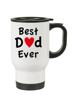 Buy Father's Day Travel Mug for Best Dad Ever - Best Gifts Dad - Birthday Gifts from Daughter Son - Gifts for Dad - Stainless Steel, 14oz in UAE