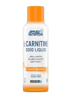 Buy L-Carnitine 3000g Liquid with Tangy Orange Flavor -32 Servings-480ml in UAE