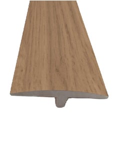 Buy Interior Laminate Flooring Decoration PVC Wooden T-Moulding Brown 1.3 x 4 x 290 cm JF-T428-15103 in Saudi Arabia