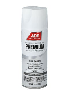 Buy Comfort Tip Premium Flat Enamel Spray Paint White 340 g 17001 in Saudi Arabia