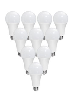 Buy 10 Pcs GLS Lights Bayonet Cap BC, 12watt 1100LM Bulbs, 6500K Cool White, A60 E27 B22 Energy Saving Not Dimmable Globe Lamps For Bedroom Downlight Table Lamp Chandelier Hallway Ceiling Lamp etc. in UAE