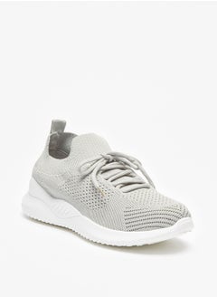 اشتري Textured Womens' Sports Shoes with Lace Up Closure في الامارات