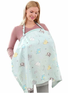 اشتري Cotton Nursing Cover, Large Breastfeeding Cover, 360° Coverage, Chemical-Free في الامارات