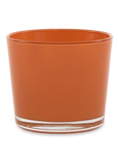 اشتري Jewel Candle Holder Orange - 10X9Cm في الامارات