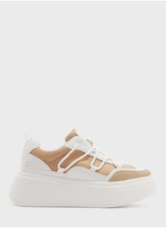 Buy Zigzag Strap Stacked Sole Sneaker in UAE