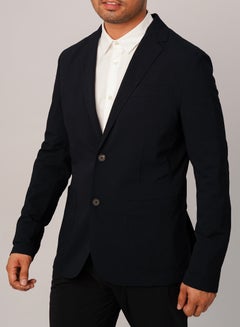 Buy Men's Summer Blazer Collar Neck Long Sleeves - Night Sky in UAE