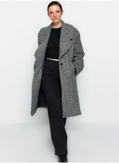 اشتري Anthracite Long Wool Oversize Cashmere Coat TWOAW23KB00168 في مصر