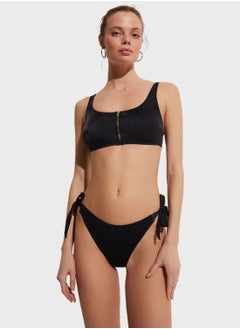 Buy Zipper Detailed Bikini Top June in UAE