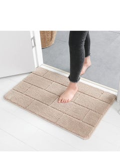 اشتري Non-Slip Fluffy Soft Plush Microfiber Washable Quick Dry Ultra Shaggy Bath Mats For Tub Bathroom Rugs Bath Mat في الامارات