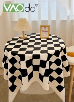 Buy Premium Polyester Tablecloth for Dinner Weddings Buffet Table or Home Dining Washable Table Cloth 140 x 140 Cm in UAE