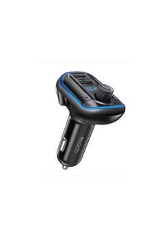 Buy Yesido Y44 Bluetooth V5.0 FM Transmitter 3.1A Dual USB Car Charger RGB Backlight LED Digital Display Wireless Radio Adapter Hi-Fi Music Play Car Kit with Microphone Hands-Free Calls in Egypt