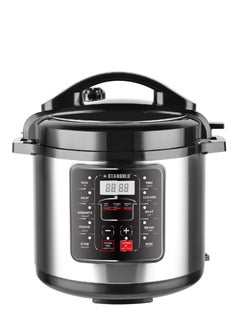 اشتري Digital Electric Pressure Cooker Stainless Steel Body Touch Programmable 6L Capacity 1000 Watts في السعودية