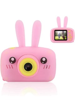 Buy Kids Camera Kids Digital Camera Front and Rear Dual Camera Eco Friendly (Pink) in UAE