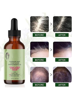 Buy MIELLE Rosemary Hair Growth Essential Oil Anti Hair Loss Fast Regrowth Essence Aromatherapy Repair Damaged Frizzy Thinning Scalp Hair-restorer Dense Hair Growth Serum（30ml） in UAE