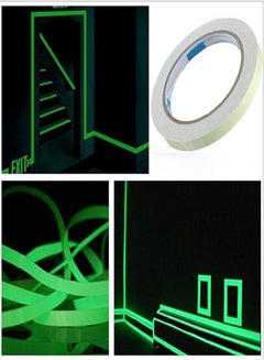 اشتري Goolsky Glow in the Dark Tape Luminous Tape Self-adhesive Green Light Luminous Tape Sticker 15mm x 3Meters /Roll Waterproof Photoluminescent في الامارات
