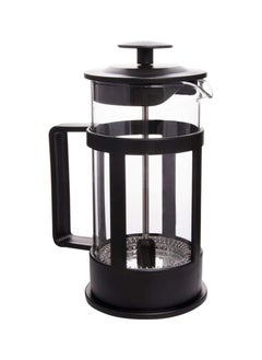 Buy French Press Coffee and Tea Maker, Borosilicate Glass Coffee Press, Stainless Steel Filter, Durable and Heat Resistant, Black (350 ml, 11.80 oz, 2 Cup) in UAE